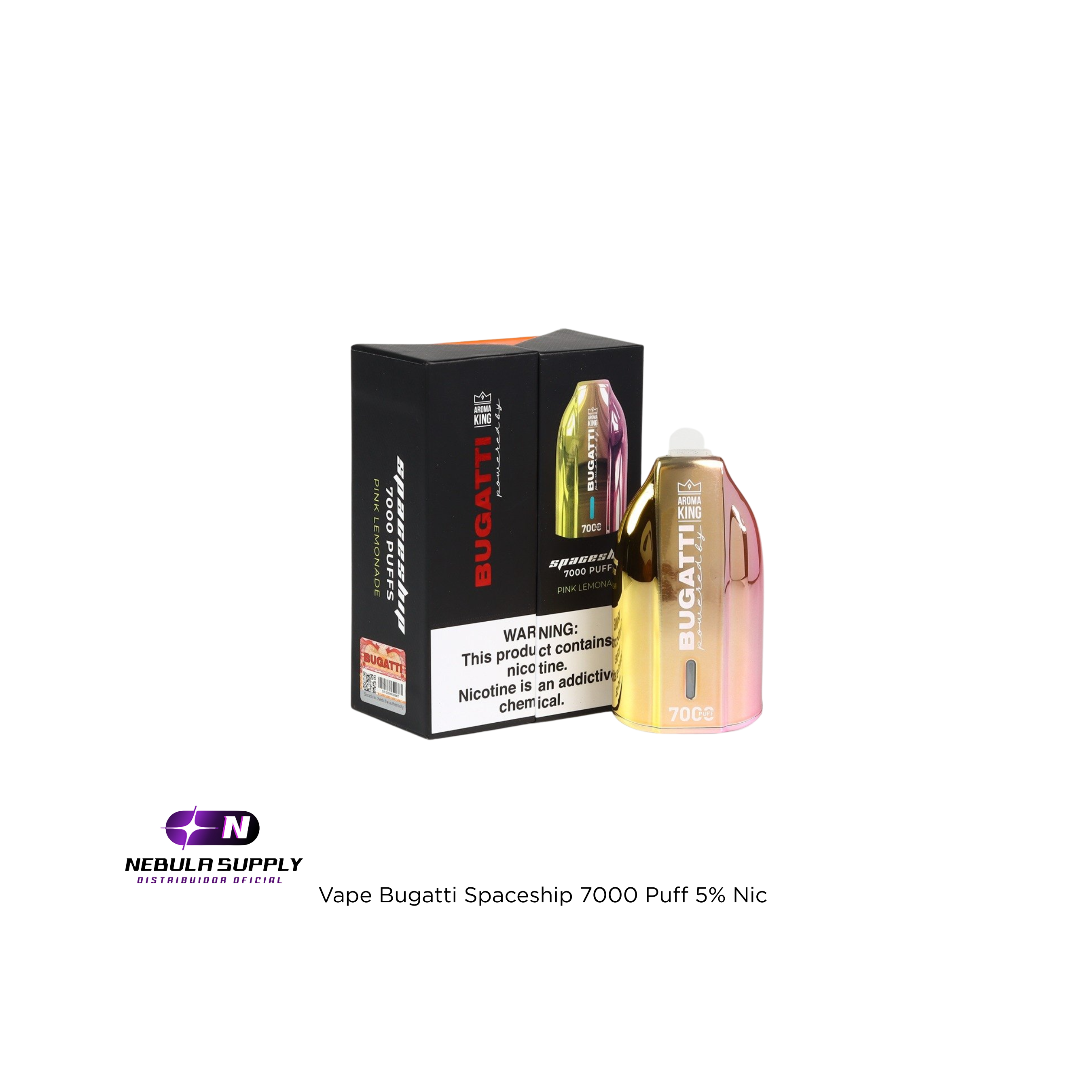 Vape Bugatti Spaceship 7000 Puff 5% Nic